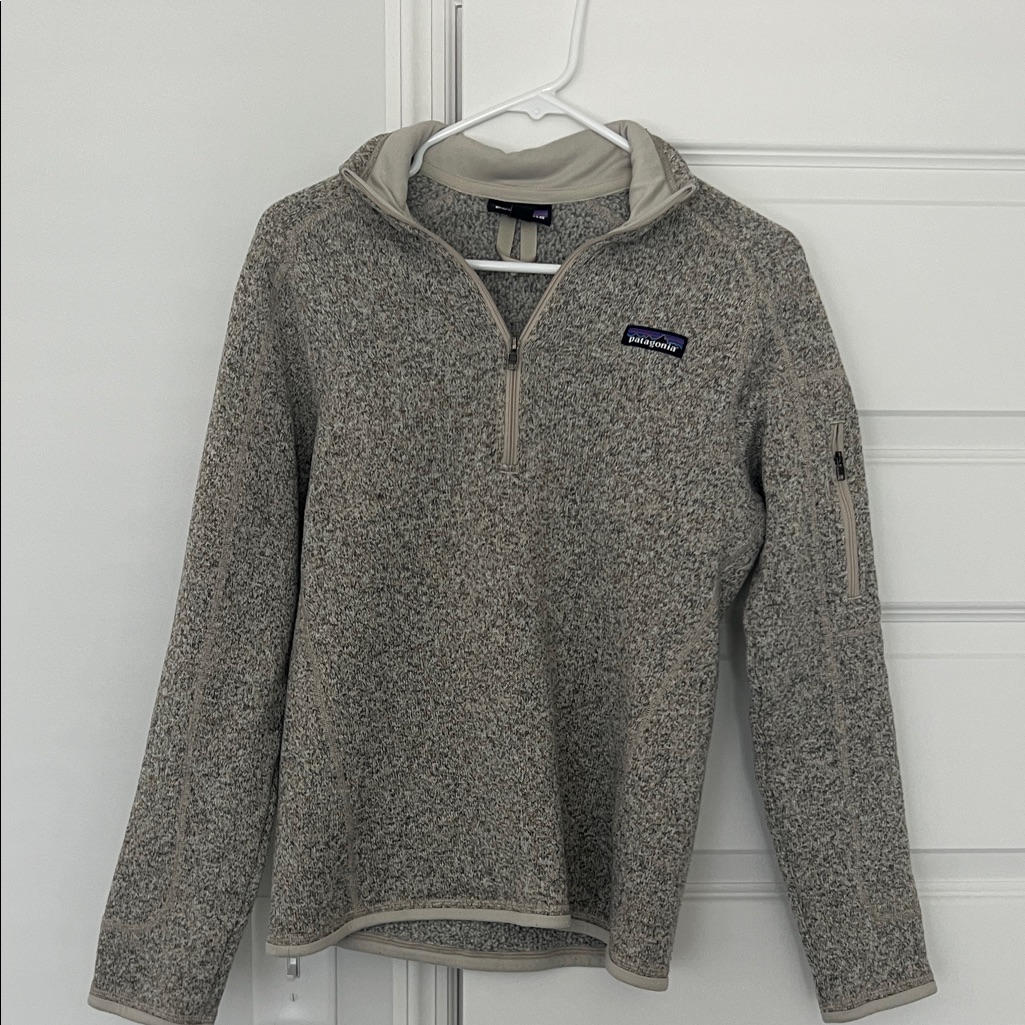 Patagonia Women’s Better Sweater Quarterzip In Pelican - Size M